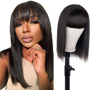 Human Hair Bang Wig